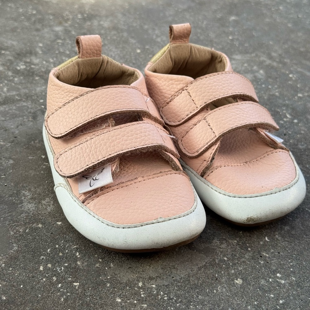Little Love Bug PINK Low Top Barefoot Sneakers